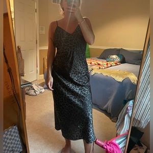 AllSaints midi cheetah slip dress. Worn once.